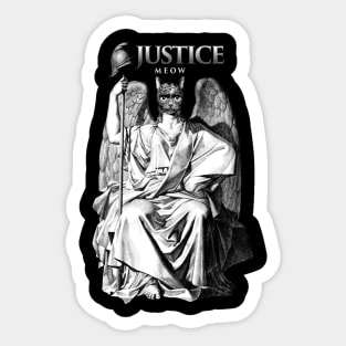 Justice Meow! Sticker